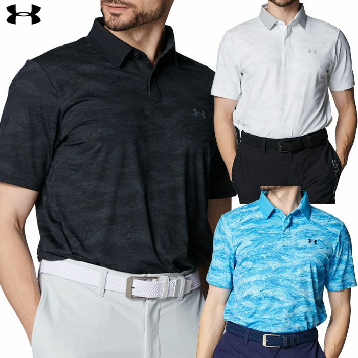 アンダーアーマUAドライブチルプリントポロ1389597メンズゴルフウェアゴルフUNDERARMOUR2025春夏モデル日本正規品