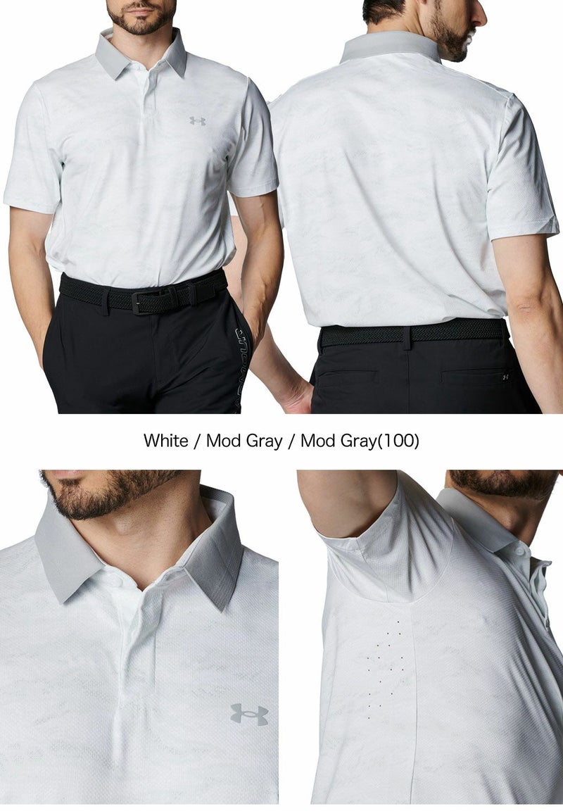 アンダーアーマUAドライブチルプリントポロ1389597メンズゴルフウェアゴルフUNDERARMOUR2025春夏モデル日本正規品