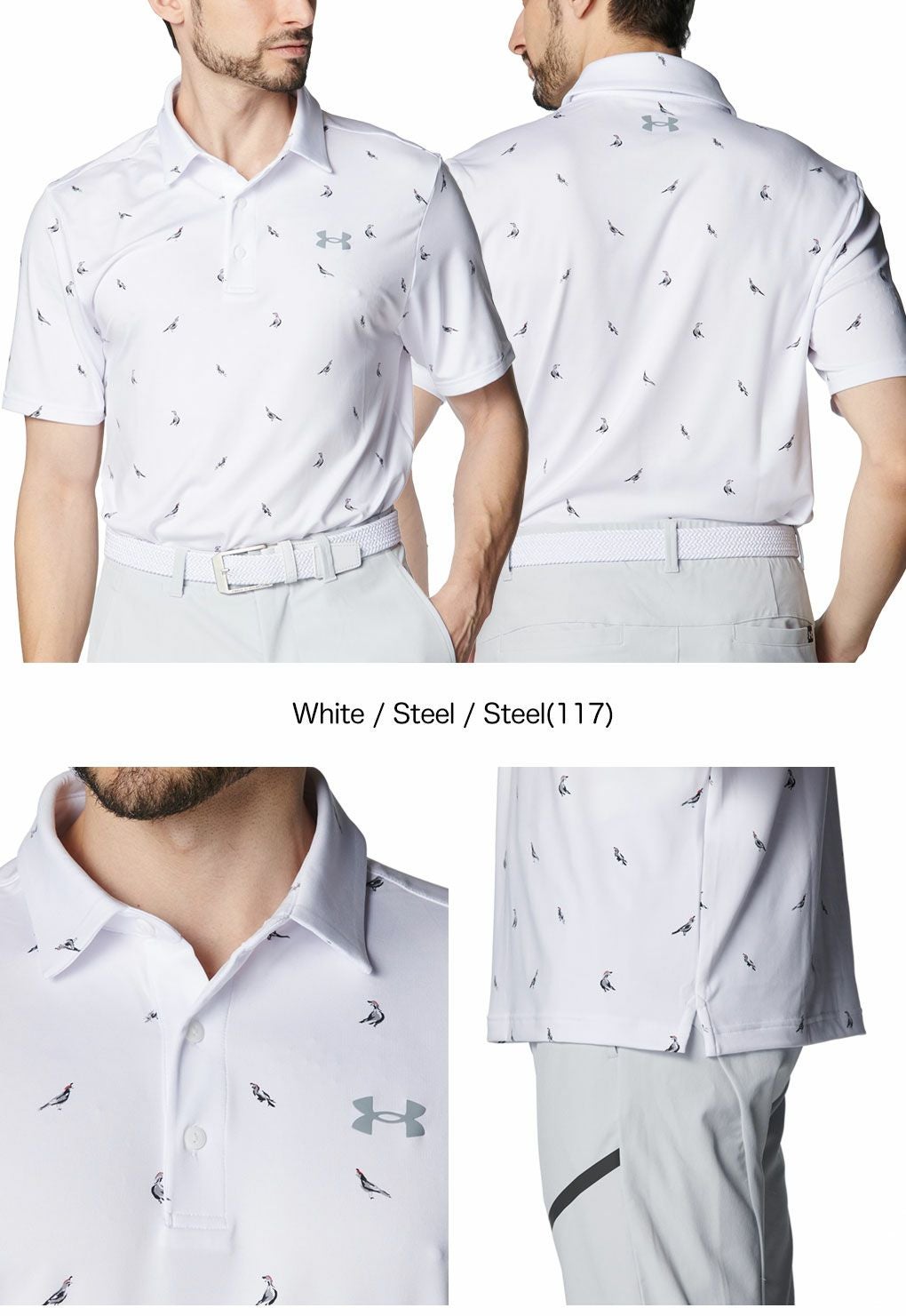 アンダーアーマUAプレーオフ3.0プリントポロ1378677メンズゴルフウェアゴルフUNDERARMOUR2025春夏モデル日本正規品