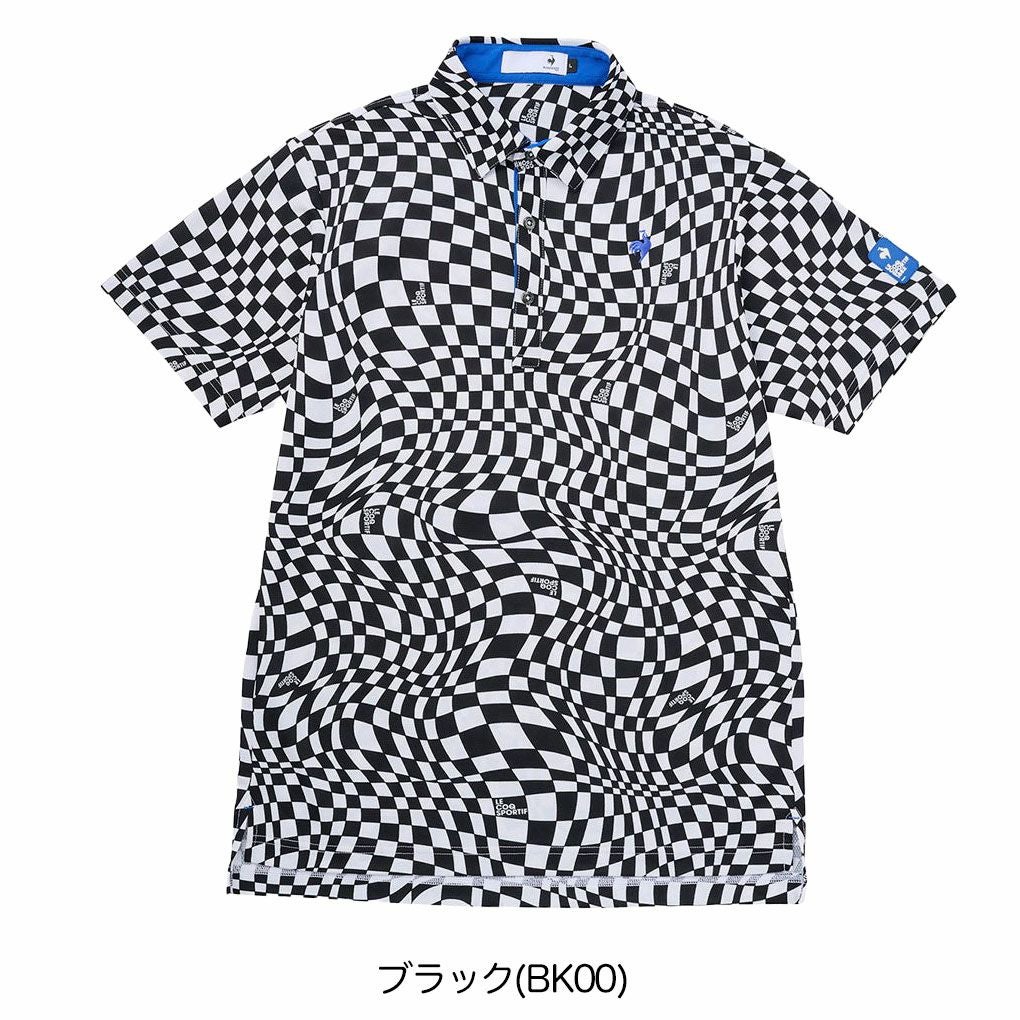 ルコックスポルティフVICHYチェック半袖シャツLG5SHS01Mメンズゴルフウェアゴルフlecoqsportifgolf2025春夏モデル日本正規品