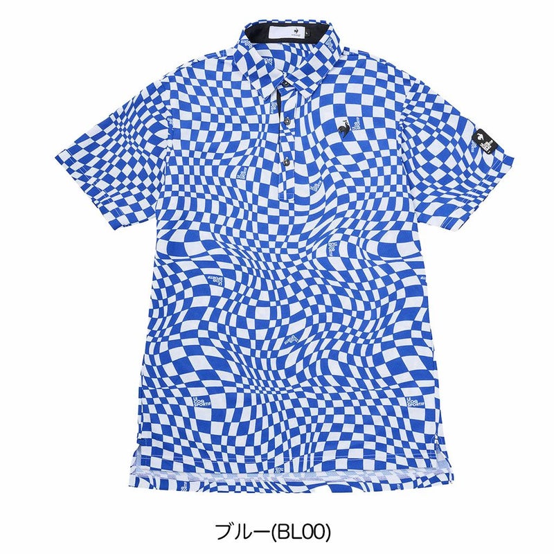 ルコックスポルティフVICHYチェック半袖シャツLG5SHS01Mメンズゴルフウェアゴルフlecoqsportifgolf2025春夏モデル日本正規品