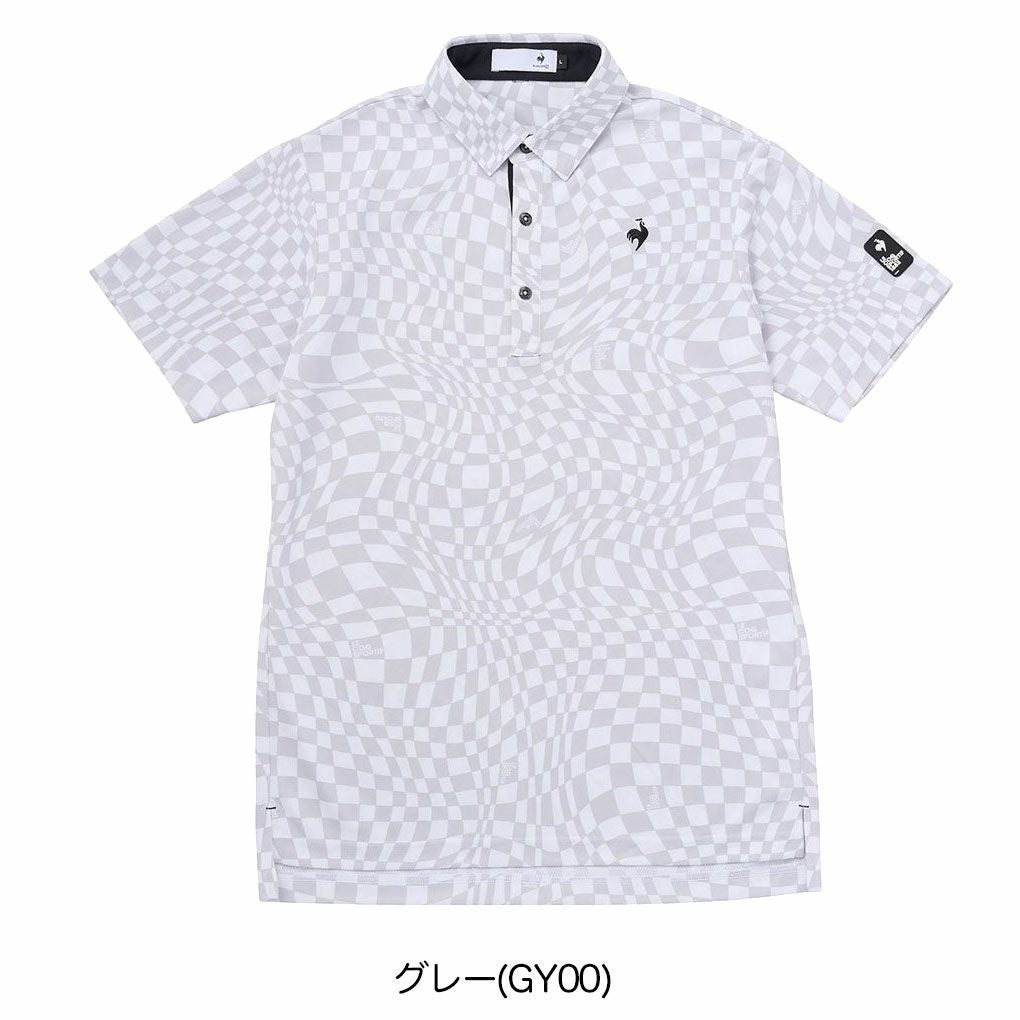 ルコックスポルティフVICHYチェック半袖シャツLG5SHS01Mメンズゴルフウェアゴルフlecoqsportifgolf2025春夏モデル日本正規品