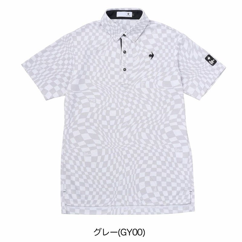 ルコックスポルティフVICHYチェック半袖シャツLG5SHS01Mメンズゴルフウェアゴルフlecoqsportifgolf2025春夏モデル日本正規品