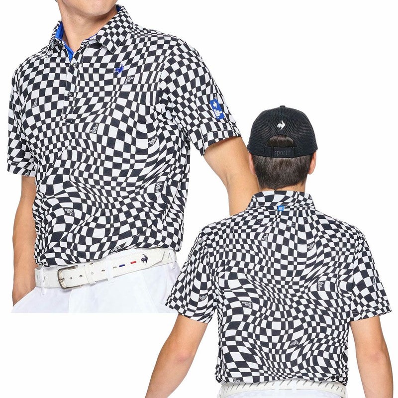 ルコックスポルティフVICHYチェック半袖シャツLG5SHS01Mメンズゴルフウェアゴルフlecoqsportifgolf2025春夏モデル日本正規品