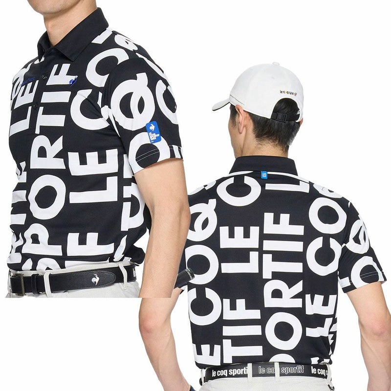 ルコックスポルティフマルチカラーロゴ柄半袖シャツLG5SHS05Mメンズゴルフウェアゴルフlecoqsportifgolf2025春夏モデル日本正規品