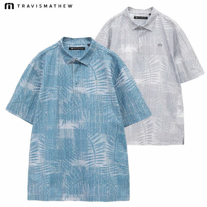 トラヴィスマシューリーフプリント半袖ポロ7AL009メンズゴルフウェアトップスTravisMathew2025春夏モデル日本正規品