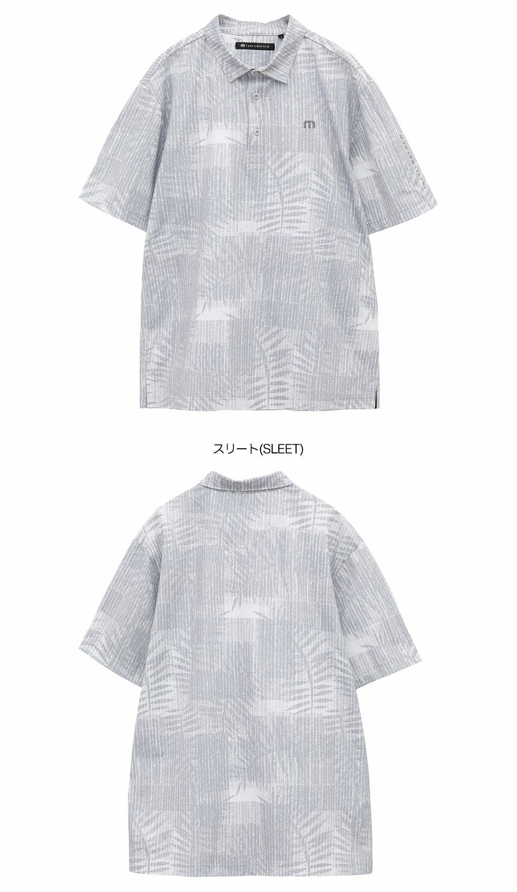 トラヴィスマシューリーフプリント半袖ポロ7AL009メンズゴルフウェアトップスTravisMathew2025春夏モデル日本正規品