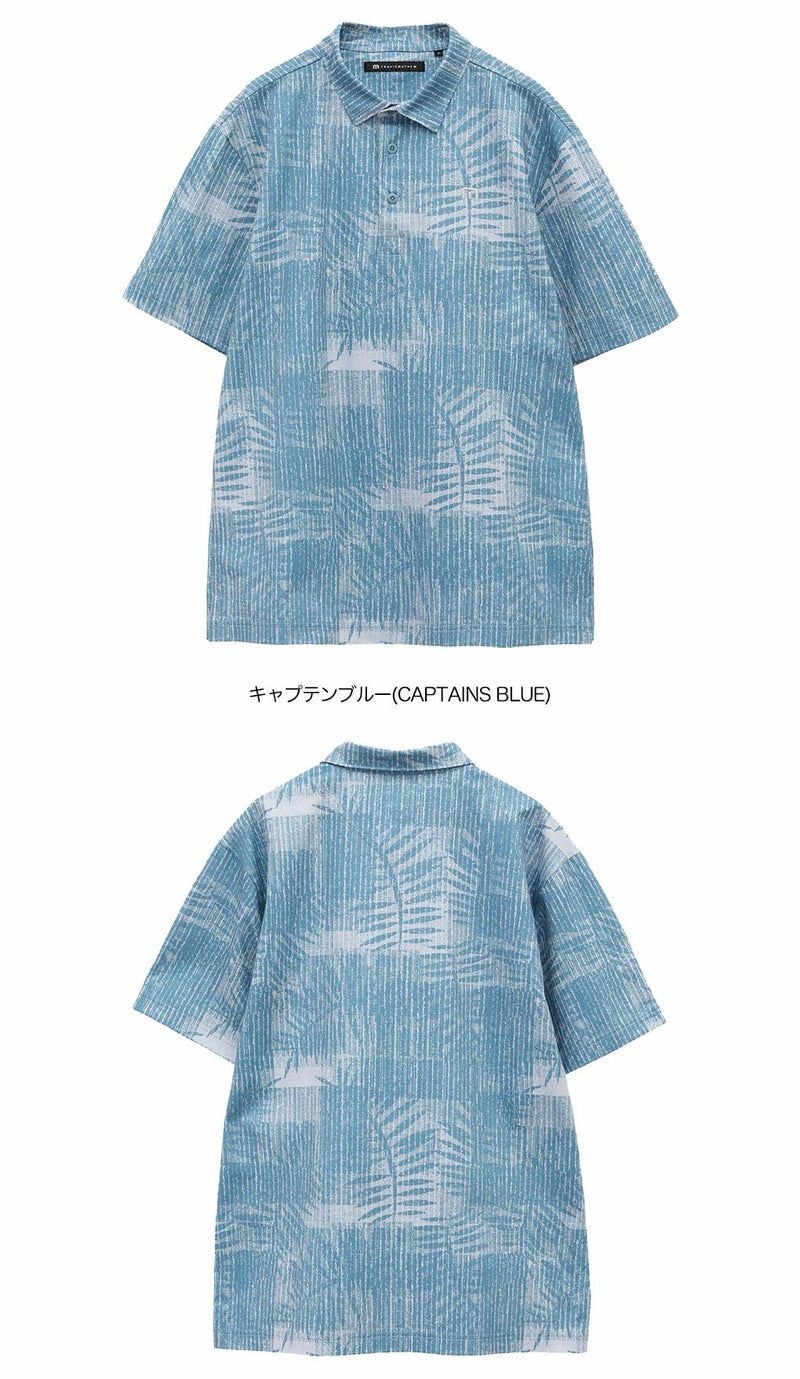 トラヴィスマシューリーフプリント半袖ポロ7AL009メンズゴルフウェアトップスTravisMathew2025春夏モデル日本正規品
