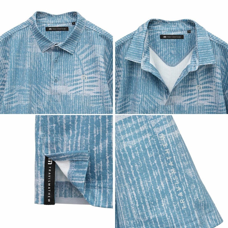 トラヴィスマシューリーフプリント半袖ポロ7AL009メンズゴルフウェアトップスTravisMathew2025春夏モデル日本正規品