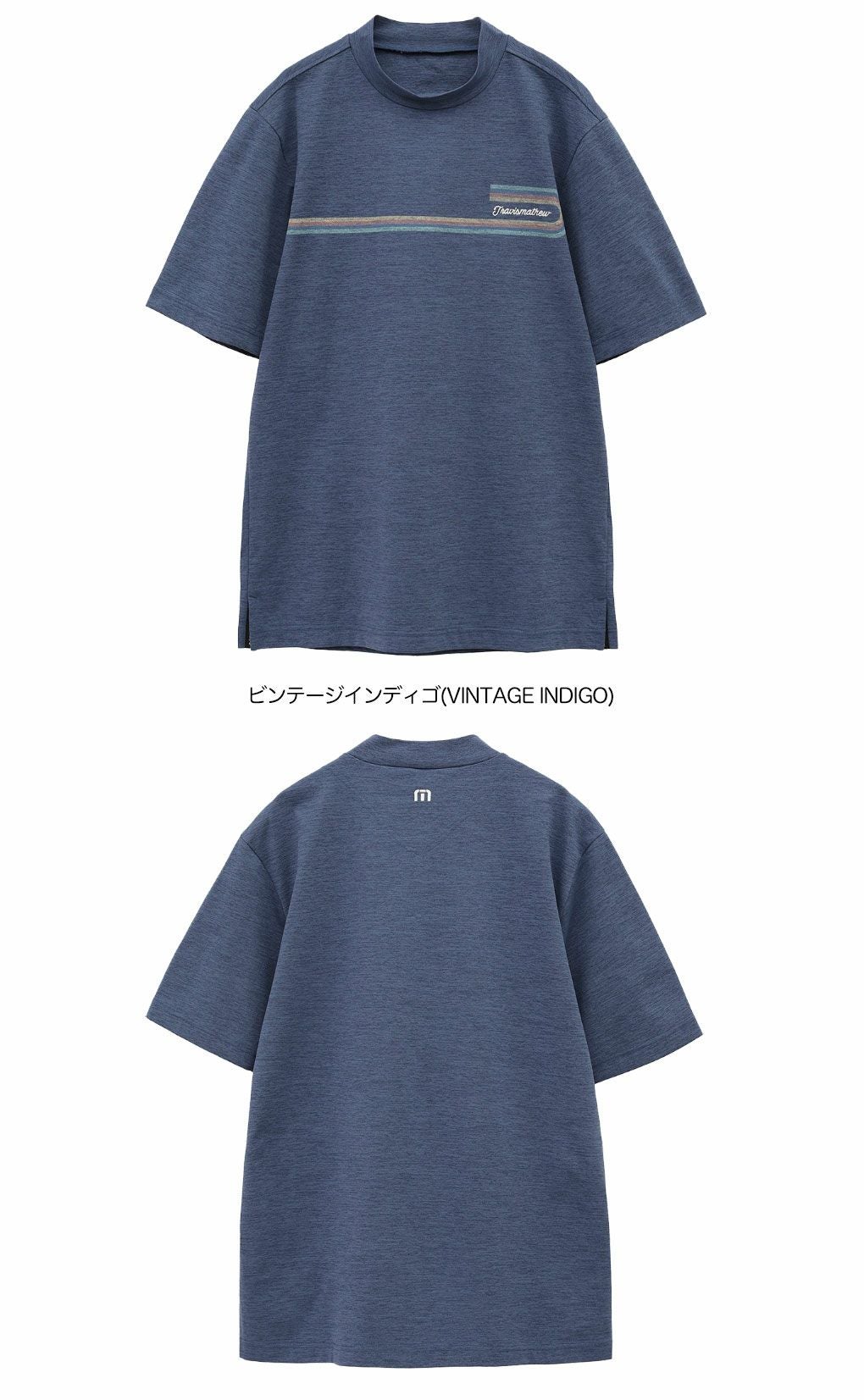トラヴィスマシューレトロチェストプリント半袖モック7AL025メンズゴルフウェアトップスTravisMathew2025春夏モデル日本正規品
