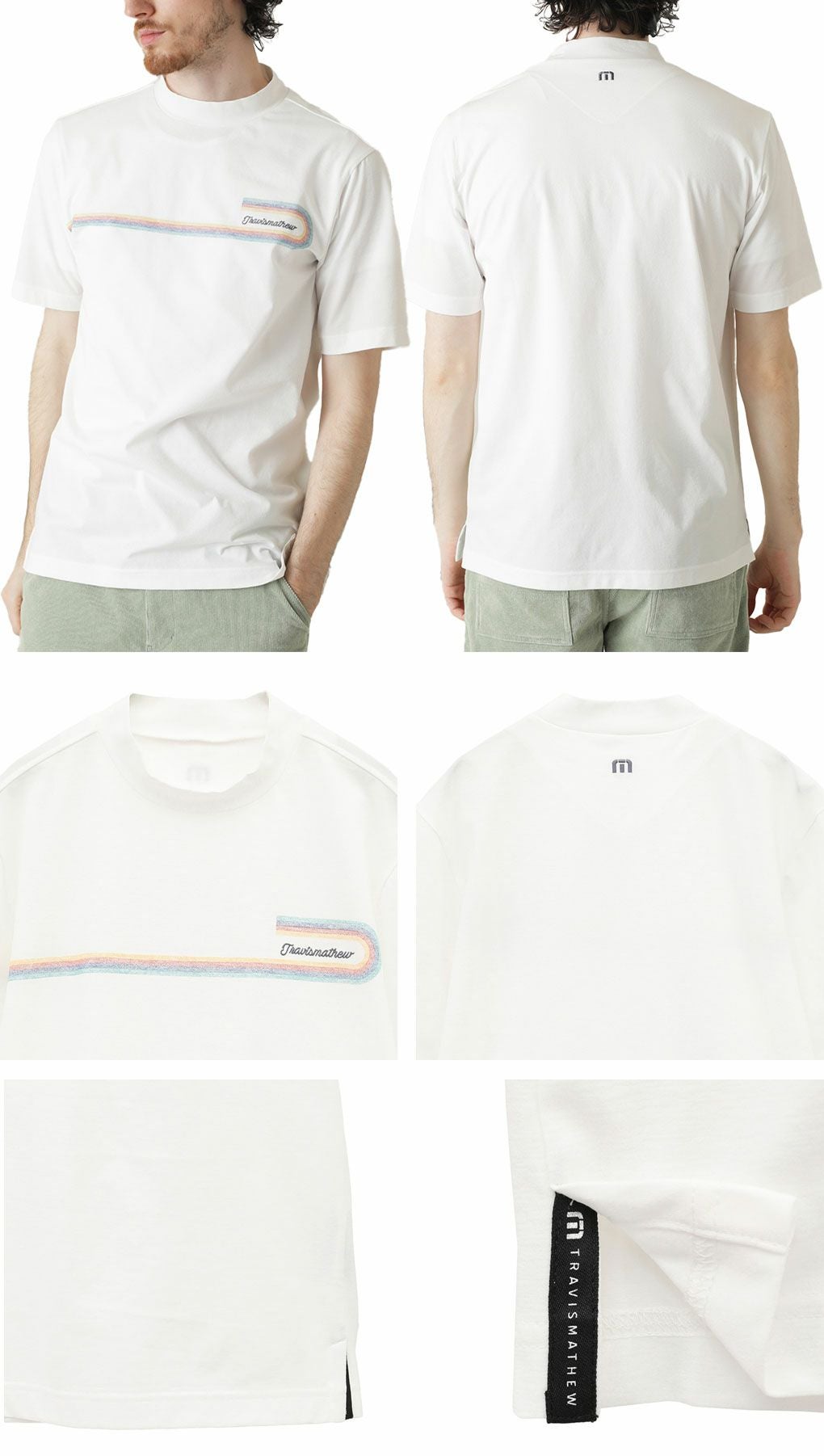 トラヴィスマシューレトロチェストプリント半袖モック7AL025メンズゴルフウェアトップスTravisMathew2025春夏モデル日本正規品