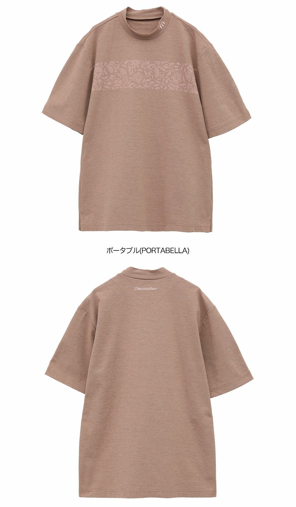 トラヴィスマシューラバープリント鹿の子半袖モック7AL026メンズゴルフウェアトップスTravisMathew2025春夏モデル日本正規品