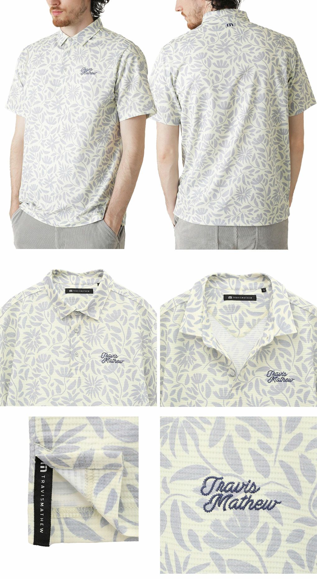 トラヴィスマシューフローラルプリント半袖ポロ7AL028メンズゴルフウェアトップスTravisMathew2025春夏モデル日本正規品
