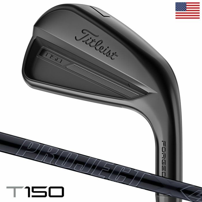 限定モデル】タイトリスト T150 Black アイアン 7本セット（#5-P,W