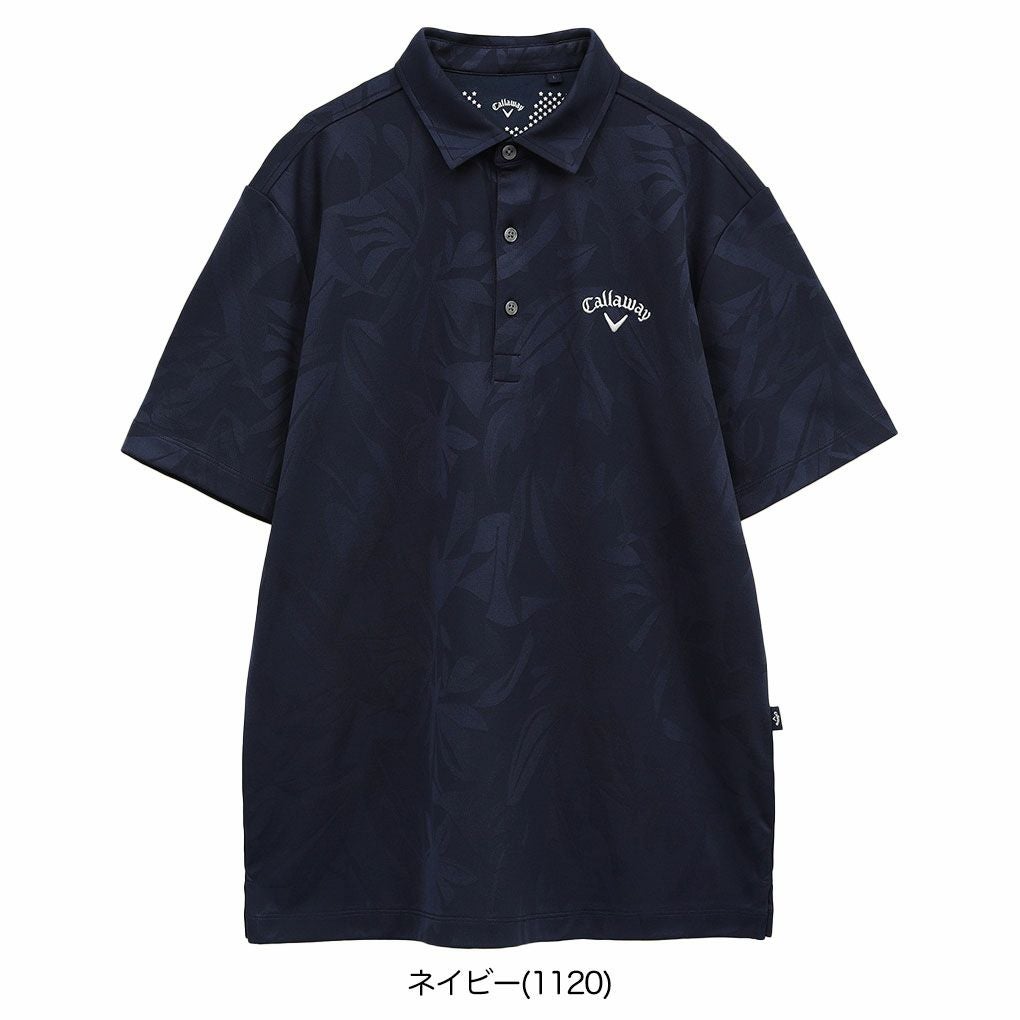 キャロウェイフラワージャカードシャツC25134115メンズゴルフウェア2025春夏モデルCallaway日本正規品