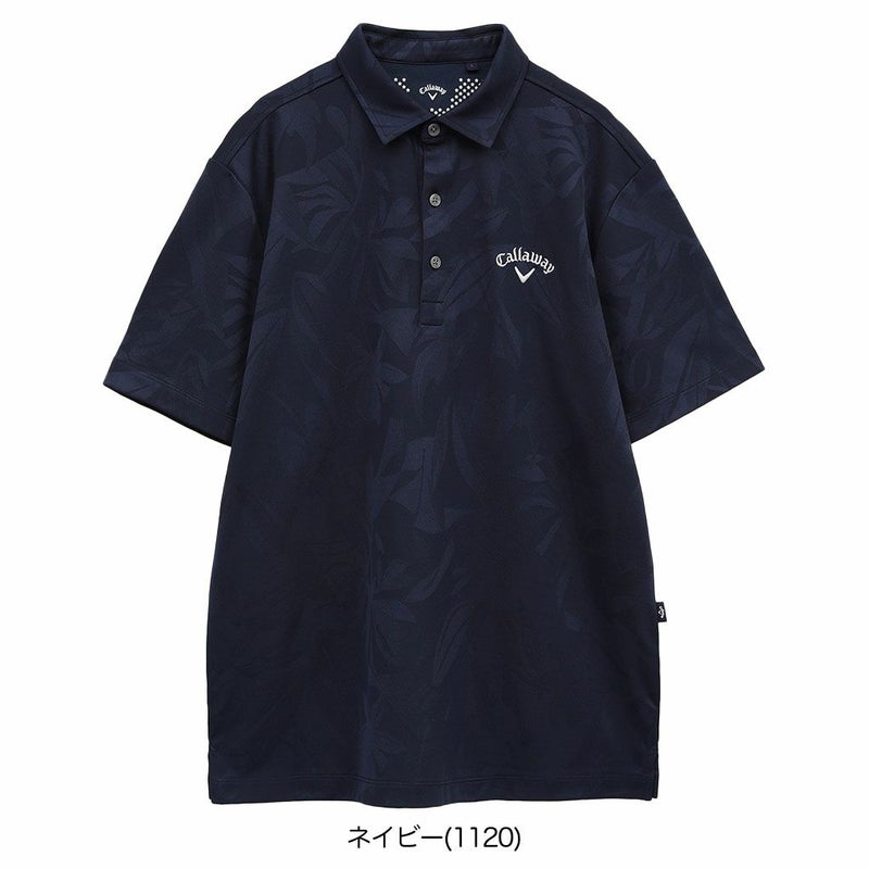 キャロウェイフラワージャカードシャツC25134115メンズゴルフウェア2025春夏モデルCallaway日本正規品