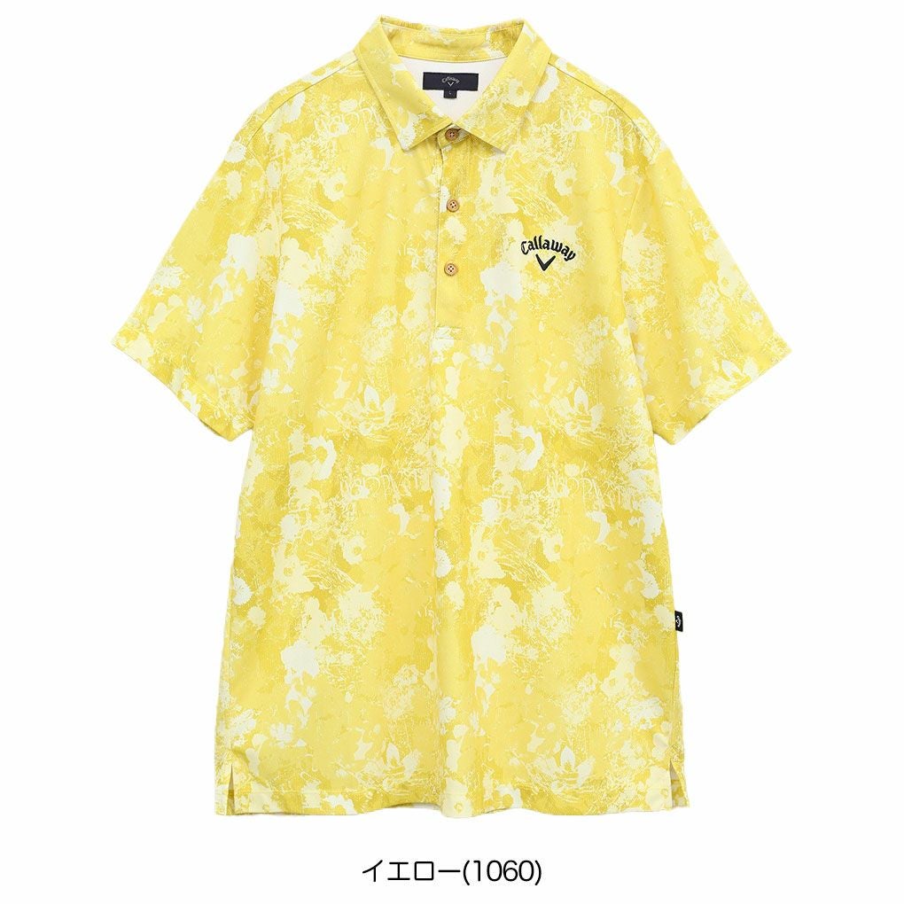 キャロウェイ-3℃裏クールフラワープリントカノコシャツC25134125メンズゴルフウェア2025春夏モデルCallaway日本正規品