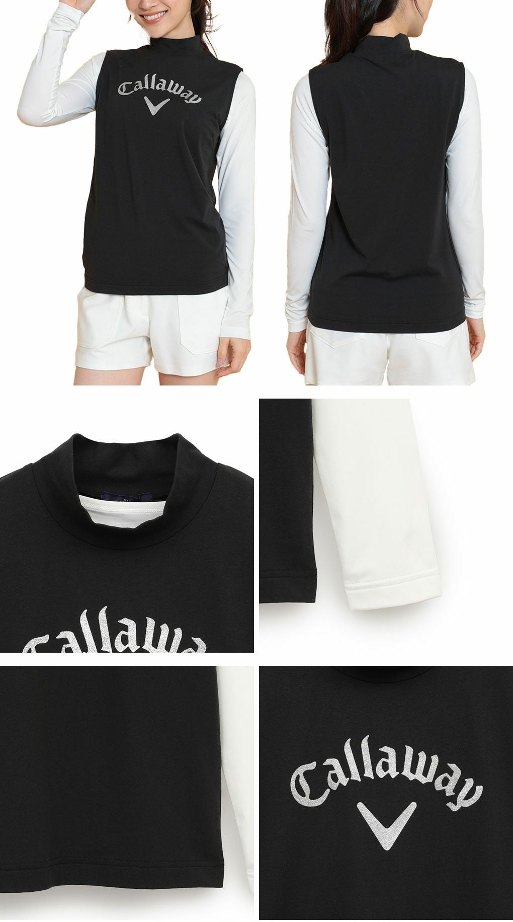 キャロウェイノースリーブセットモックネックシャツC25134217レディースゴルフウェア2025春夏モデルCallaway日本正規品