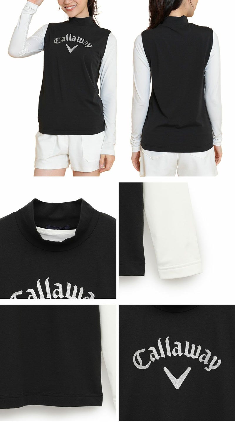 キャロウェイノースリーブセットモックネックシャツC25134217レディースゴルフウェア2025春夏モデルCallaway日本正規品
