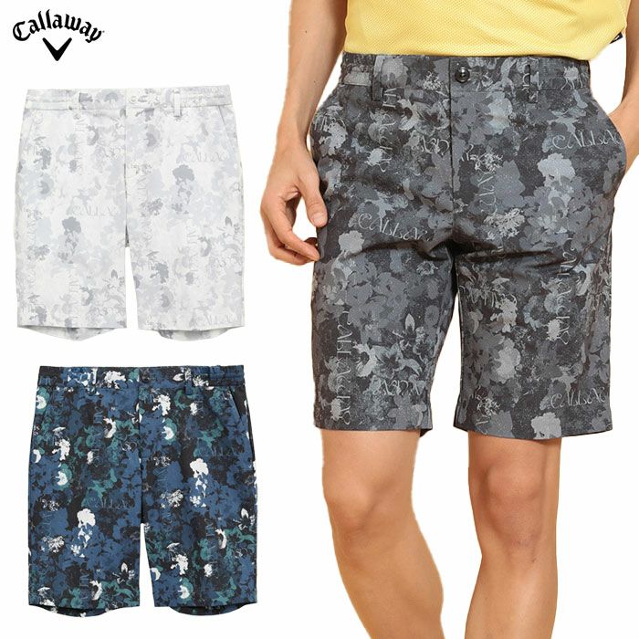 キャロウェイ８WAYストレッチフラワープリントショートパンツC25127107メンズゴルフウェアゴルフ2025春夏モデル日本正規品