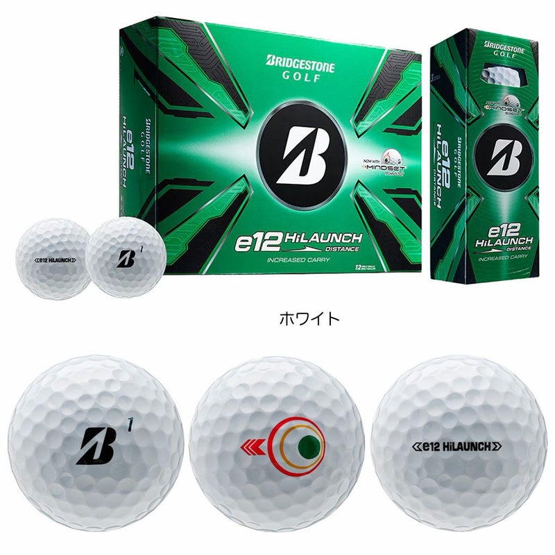 BSブリヂストンゴルフ2025e12HiLaunchゴルフボール1ダース（12球入）BRIDGESTONEGOLFUSA直輸入品