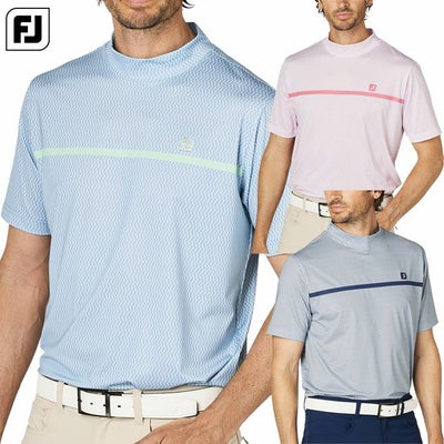 フットジョイチェストライン半袖モックネックシャツFJ-F25-S10メンズゴルフウェアFOOTJOY2025春夏モデル日本正規品