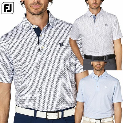 フットジョイプレイヤーズフィギュアプリント半袖シャツFJ-F25-S15メンズゴルフウェアFOOTJOY2025春夏モデル日本正規品