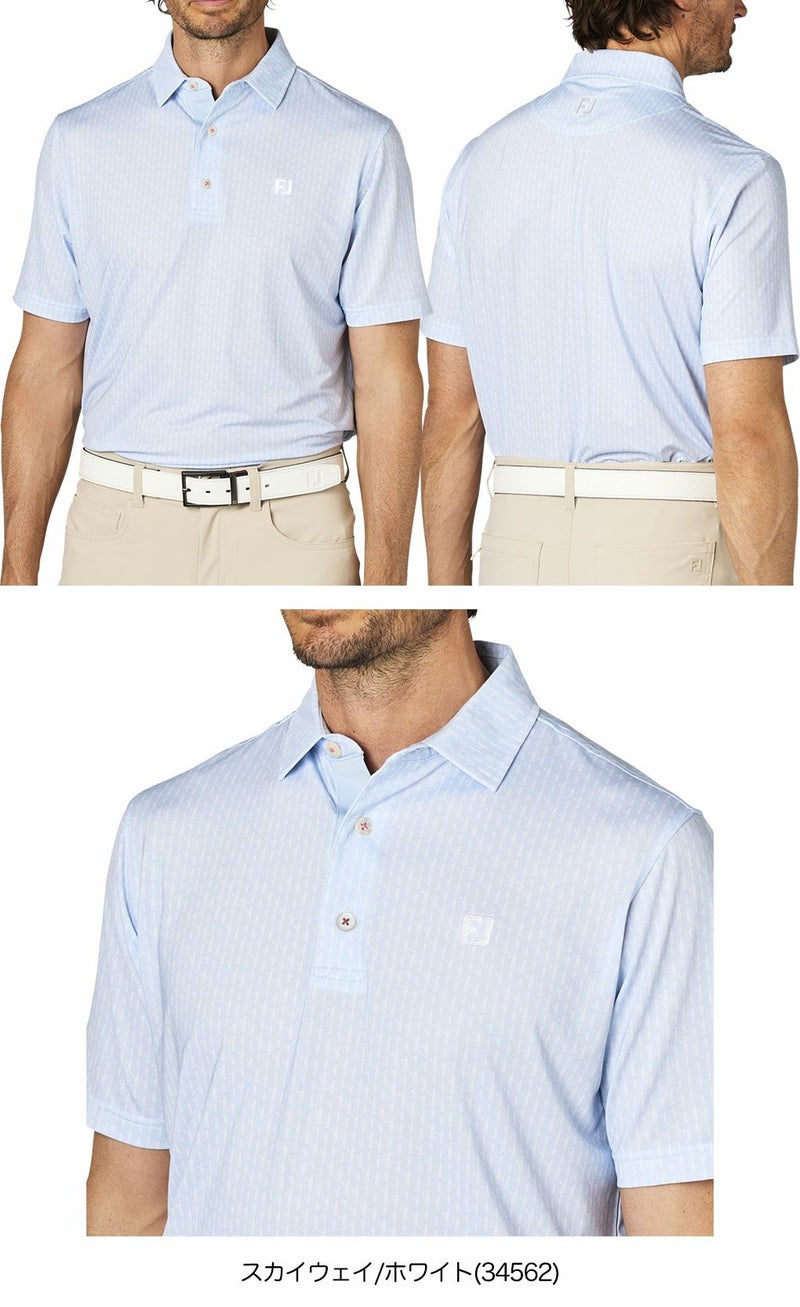 フットジョイプレイヤーズフィギュアプリント半袖シャツFJ-F25-S15メンズゴルフウェアFOOTJOY2025春夏モデル日本正規品
