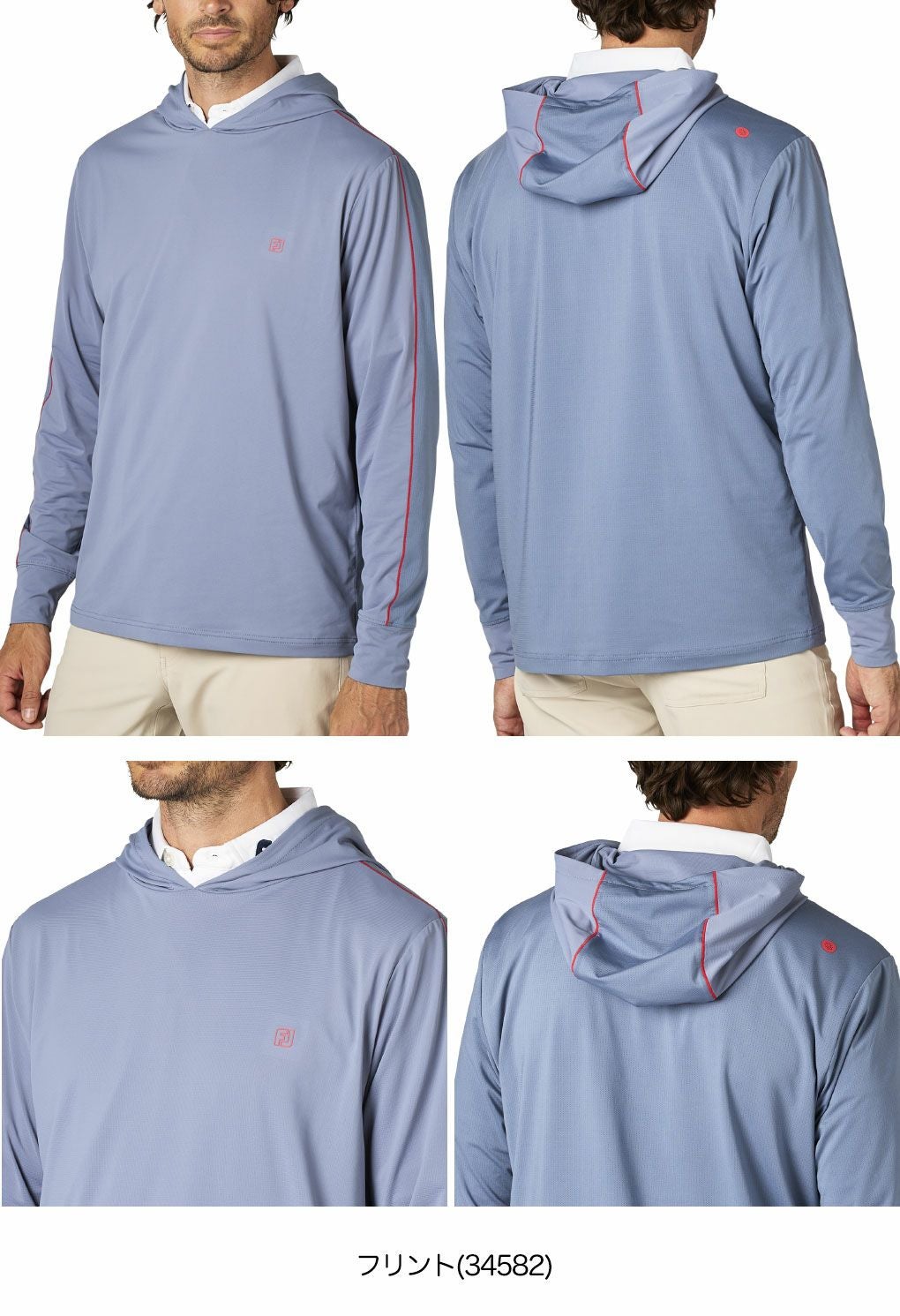 フットジョイライトウェイトストレッチ長袖フーディーFJ-F25-M12メンズゴルフウェアFOOTJOY2025春夏モデル日本正規品