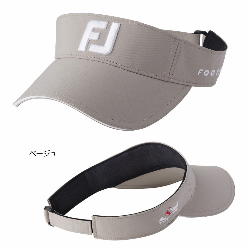 フットジョイMEN'SシューアイコンベーシックサンバイザーFH25VBSCメンズゴルフ帽子FOOTJOY2025春夏モデル日本正規品