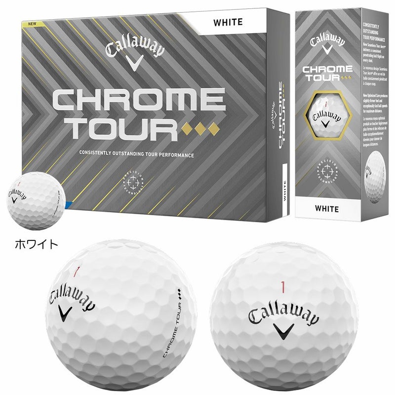 キャロウェイ2025CHROMETOURTripleDiamondゴルフボール12球入4ピース2025年モデルゴルフゴルフボール