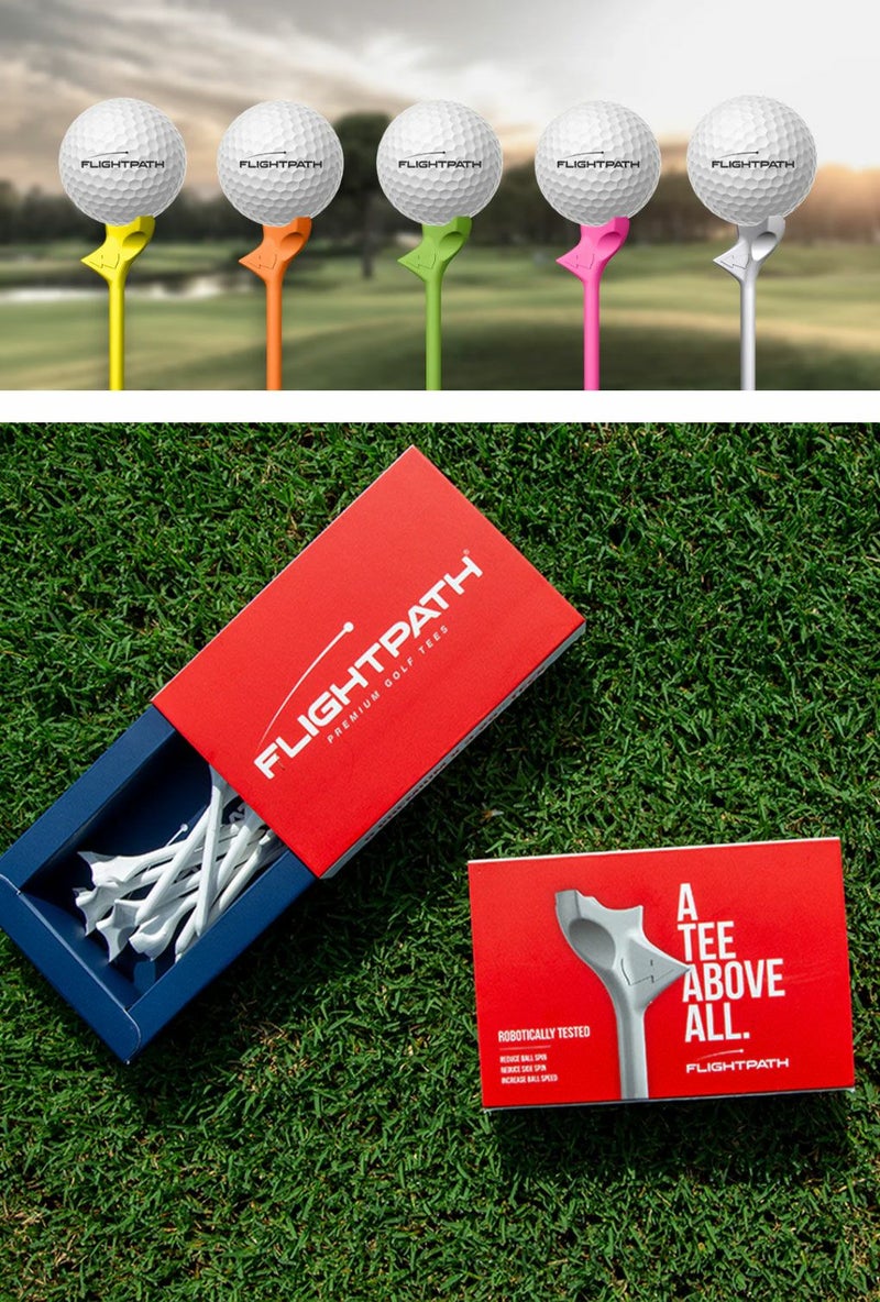 フライトパスFlightPathGolfTeesティー3.25インチゴルフラウンド用品USA直輸入品