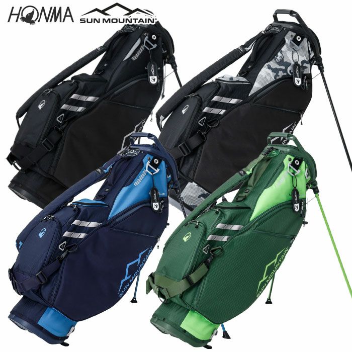 本間ゴルフキャディバッグ9型HONMASUNMOUNTAINライトスタンドバッグCB72503HONMAGOLF2025年モデル日本正規品