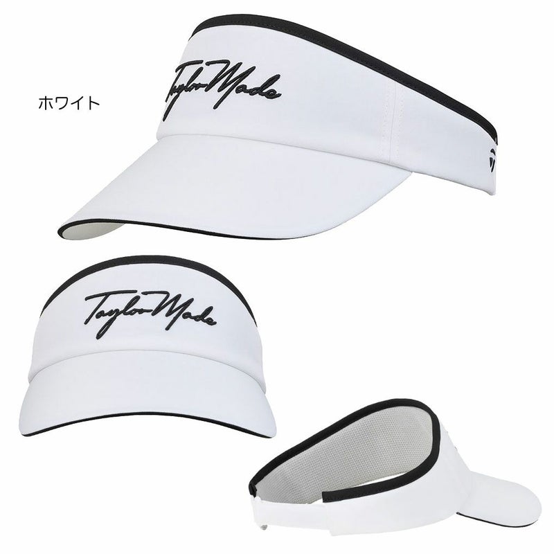 テーラーメイドWワイドブリムスクリプトロゴバイザーUN578レディースゴルフキャップ帽子ゴルフTaylorMade日本正規品2025春夏モデル