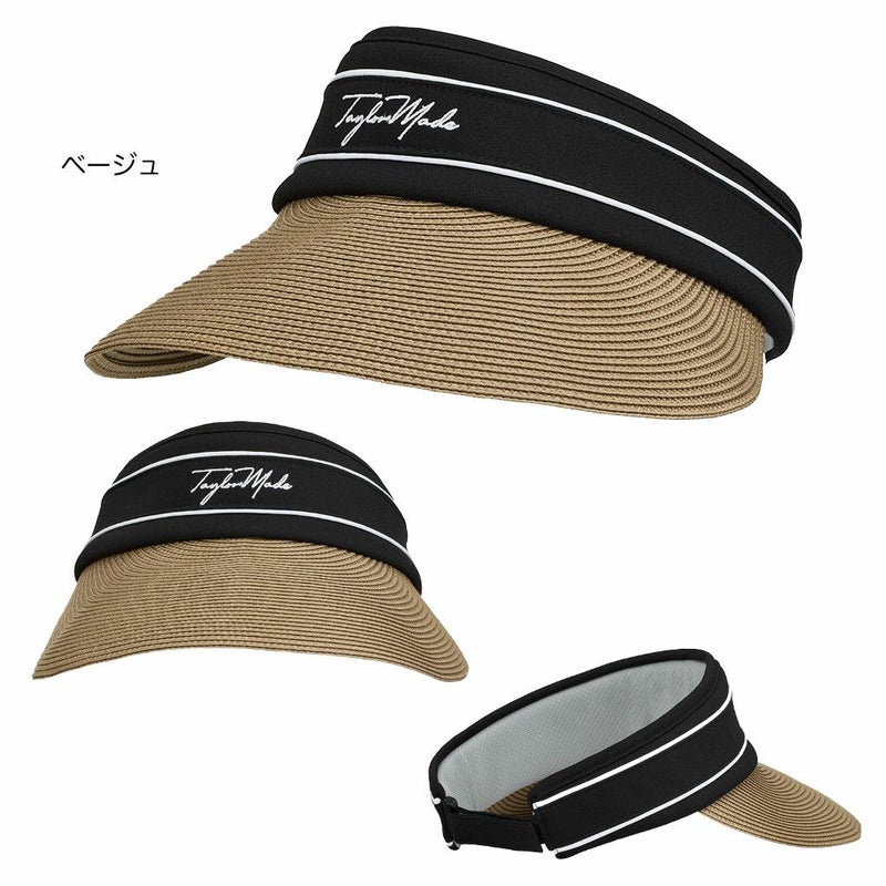 テーラーメイドWラタンブリムバイザーUN580レディースゴルフキャップ帽子ゴルフTaylorMade日本正規品2025春夏モデル