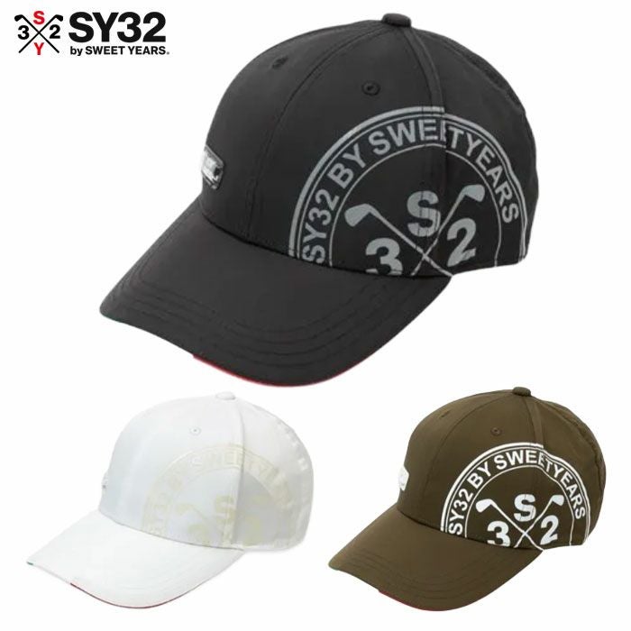 SY32GOLFSYG-25SG02CIRCLEPRINTCAPメンズゴルフキャップ帽子CAPメンズ日本正規品2025春夏モデル