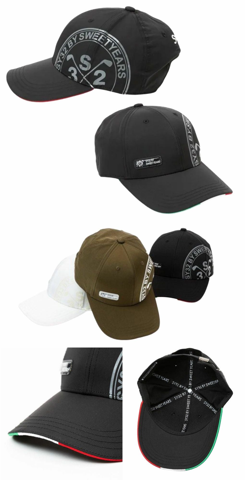 SY32GOLFSYG-25SG02CIRCLEPRINTCAPメンズゴルフキャップ帽子CAPメンズ日本正規品2025春夏モデル