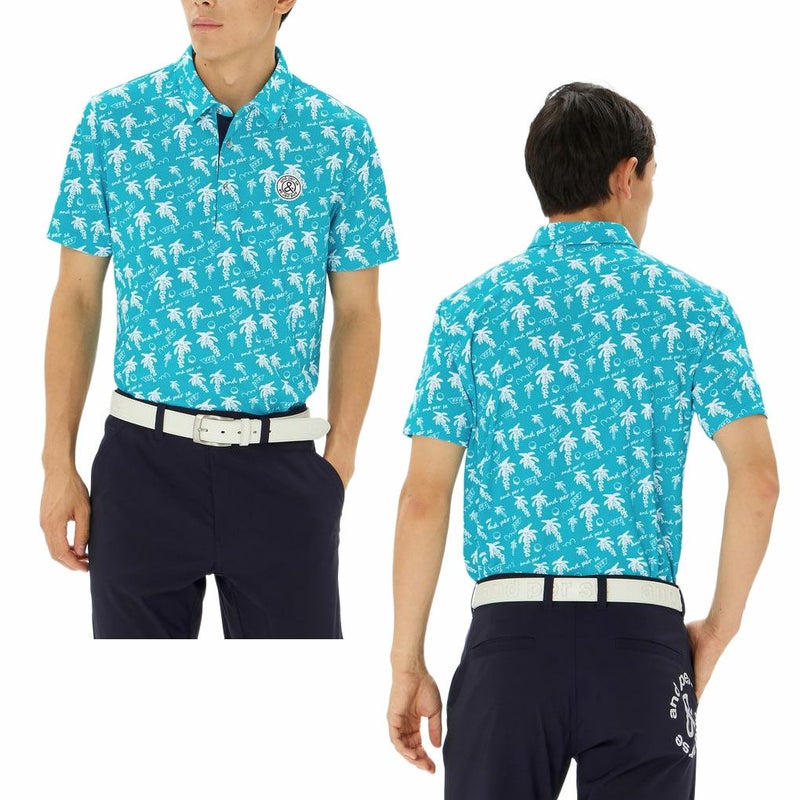 アンパスィソルケアプリンテッド半袖スキッパーシャツAMS9685X9メンズandperse2024秋冬モデル日本正規品