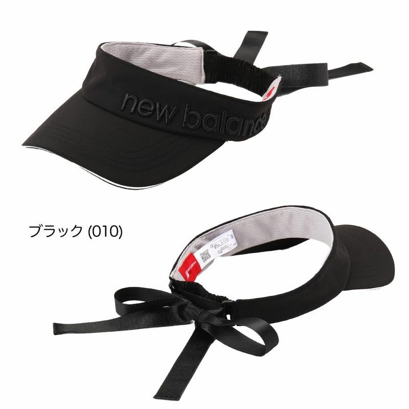 ニューバランスリボンバイザー0125187502レディースゴルフキャップ帽子newbalance2025春夏モデル日本正規品