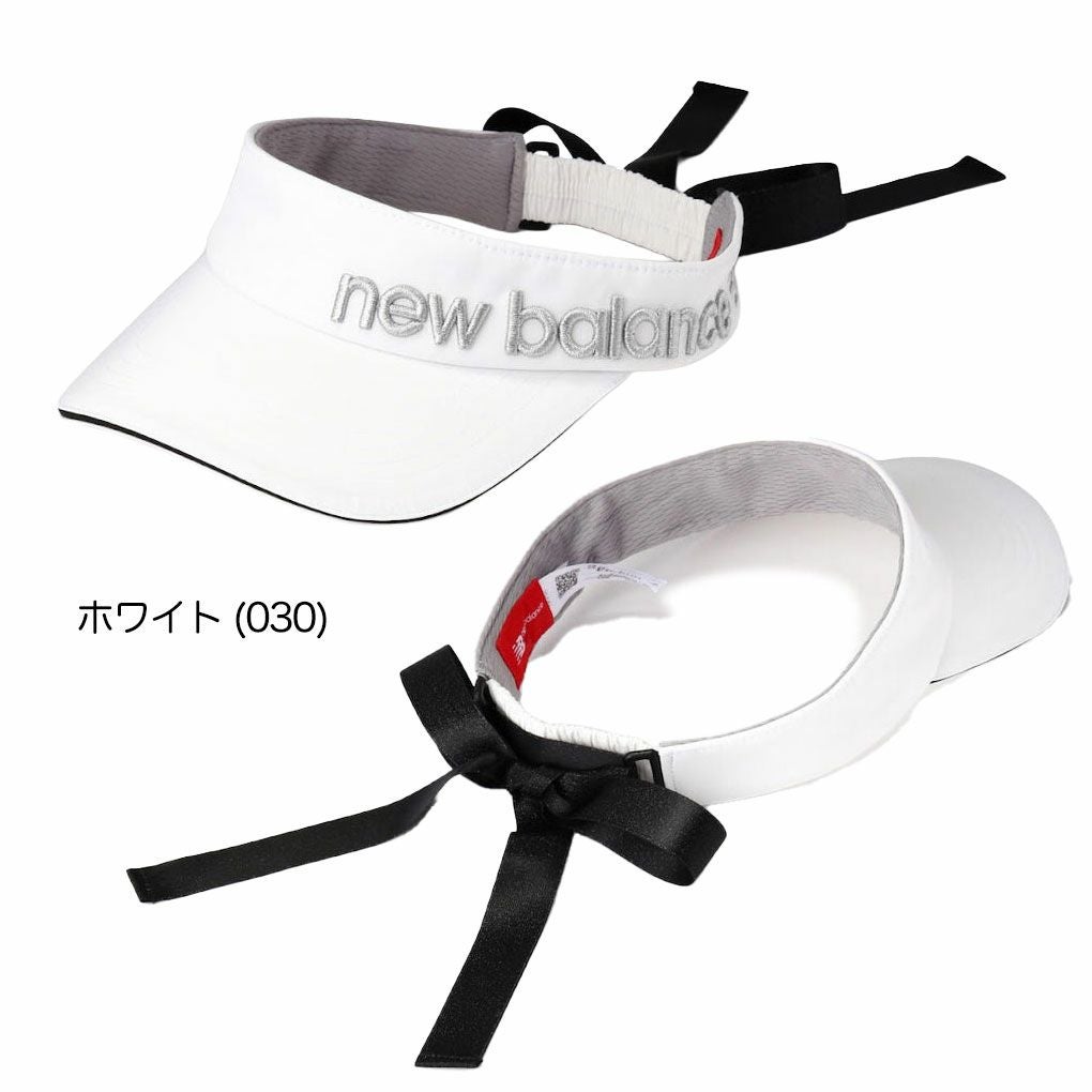 ニューバランスリボンバイザー0125187502レディースゴルフキャップ帽子newbalance2025春夏モデル日本正規品