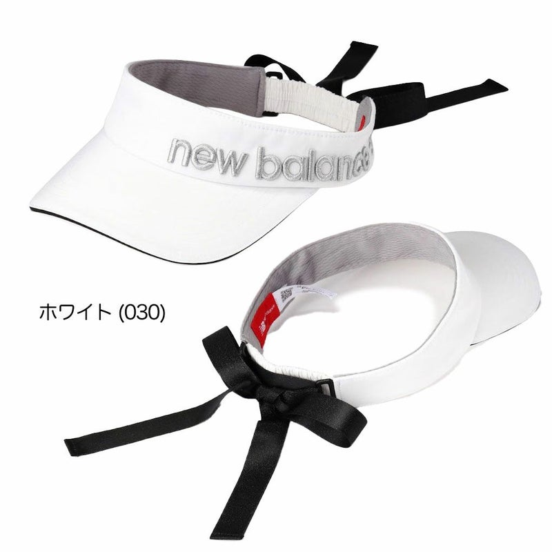 ニューバランスリボンバイザー0125187502レディースゴルフキャップ帽子newbalance2025春夏モデル日本正規品