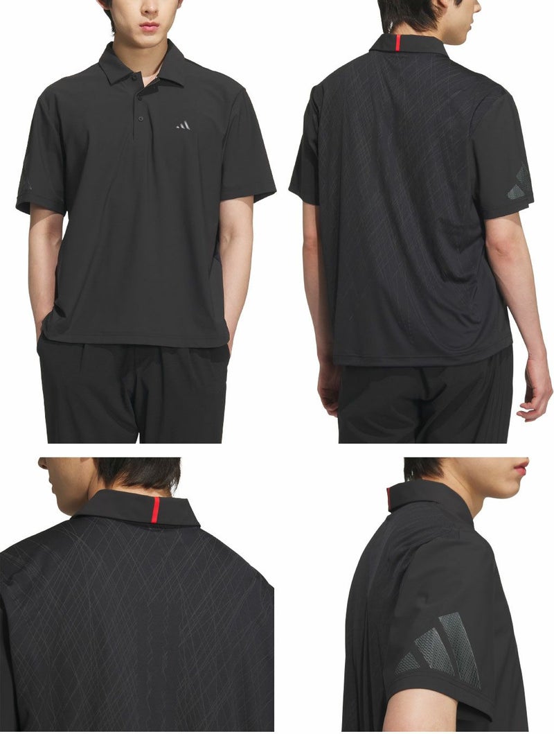 アディダスアディゼロバックプリント半袖シャツKTN21メンズゴルフウェアゴルフ2025春夏モデルadidas日本正規品