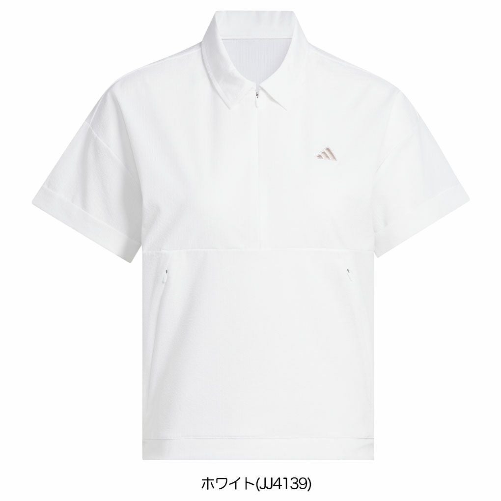 アディダスビヨンドザコース撥水ボックスシルエット2way半袖シャツKWH87レディースゴルフウェアトップス2025春夏モデルadidas日本正規品