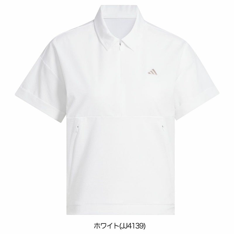 アディダスビヨンドザコース撥水ボックスシルエット2way半袖シャツKWH87レディースゴルフウェアトップス2025春夏モデルadidas日本正規品