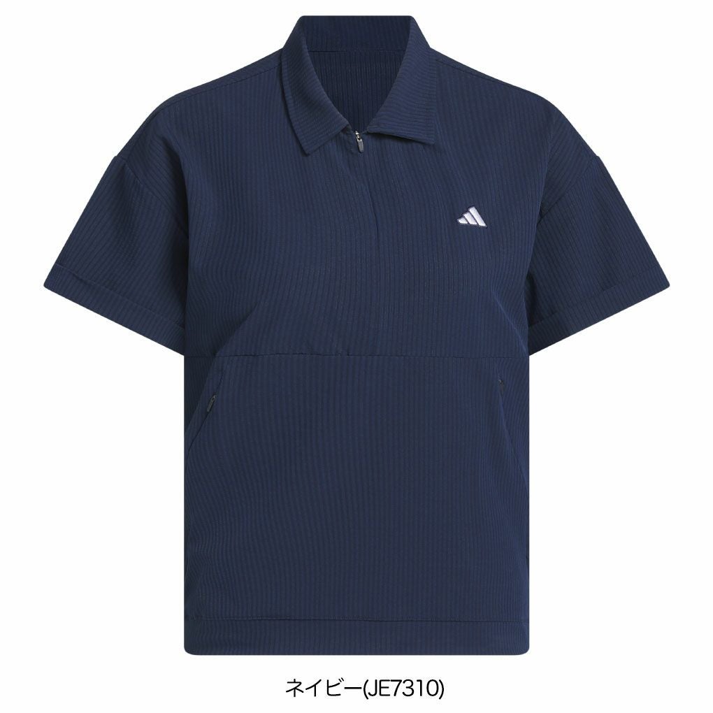 アディダスビヨンドザコース撥水ボックスシルエット2way半袖シャツKWH87レディースゴルフウェアトップス2025春夏モデルadidas日本正規品