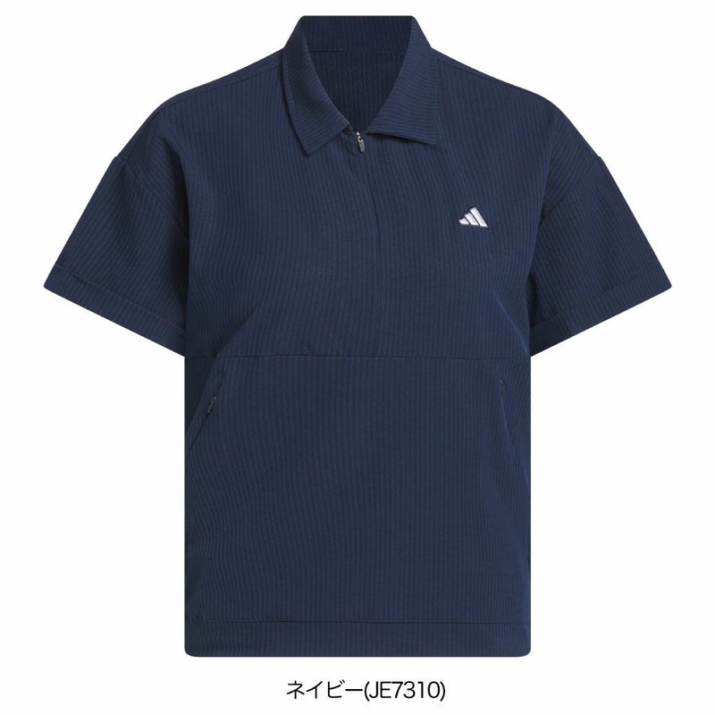 アディダスビヨンドザコース撥水ボックスシルエット2way半袖シャツKWH87レディースゴルフウェアトップス2025春夏モデルadidas日本正規品