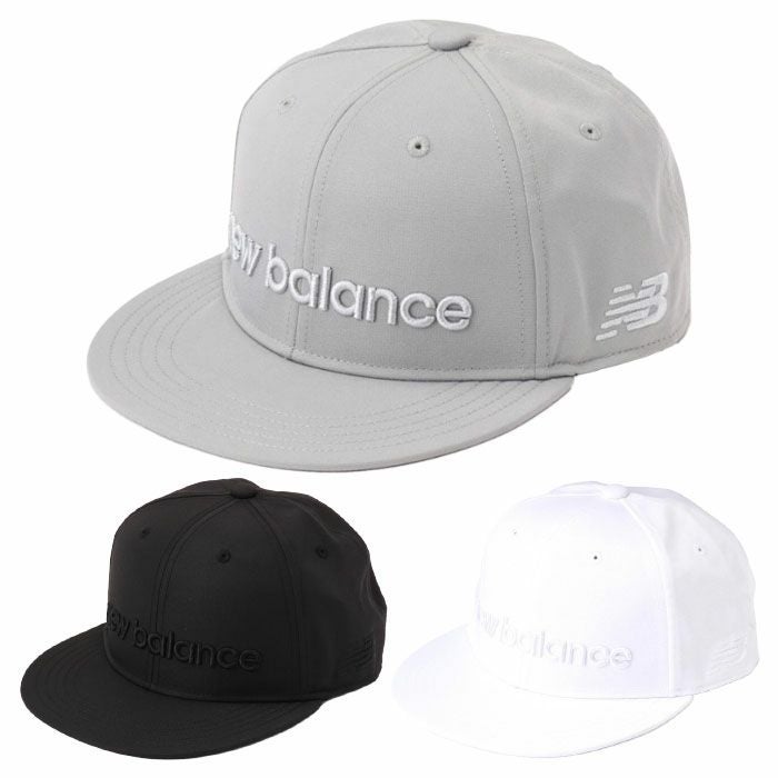 ニューバランス刺繍ロゴフラットブリムキャップ0125187001メンズゴルフキャップ帽子newbalance2025春夏モデル日本正規品