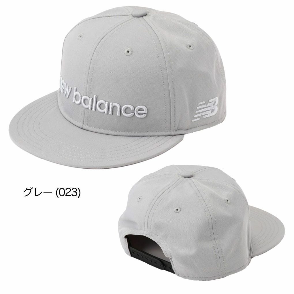 ニューバランス刺繍ロゴフラットブリムキャップ0125187001メンズゴルフキャップ帽子newbalance2025春夏モデル日本正規品