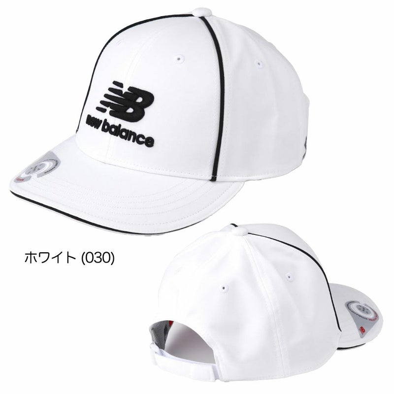 ニューバランスマグネット式マーカー付きセミカーブドブリムキャップ0125987004メンズゴルフキャップ帽子newbalance2025春夏モデル日本正規品