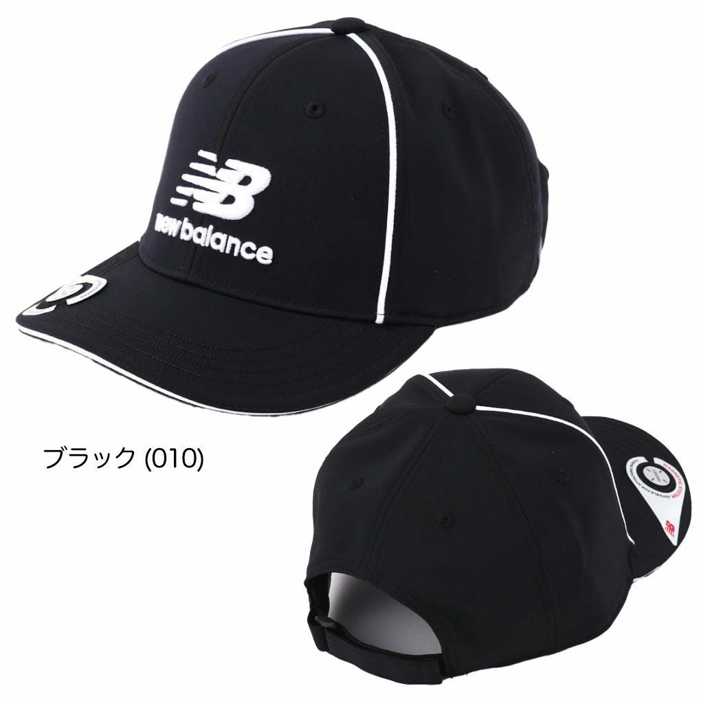 ニューバランスマグネット式マーカー付きセミカーブドブリムキャップ0125987004メンズゴルフキャップ帽子newbalance2025春夏モデル日本正規品